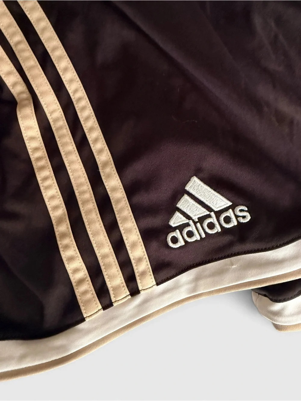 Adidas Ajax Amsterdam Soccer Shorts Black Beige Size Small Football Training